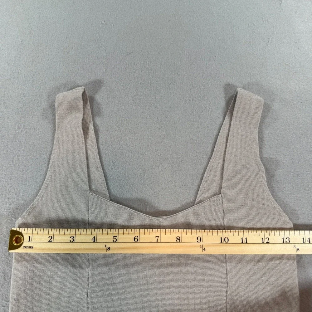 Abercrombie & Fitch Womens Small Beige Knit Corset‎ Tank Top Sweetheart Neckline